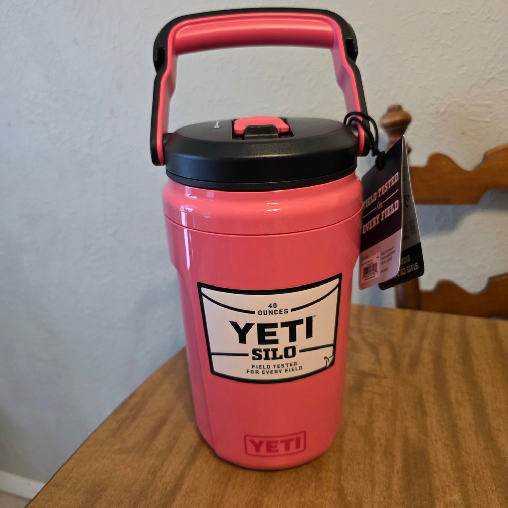 Yeti Silo Pink 40 Oz Jug Magslider Straw Cap Outdoor Sports New